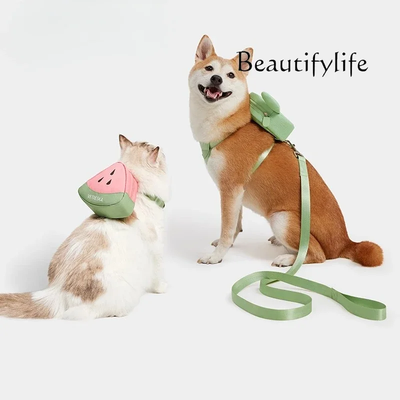 

Cactus Hauling Rope Backpack Small and Medium-Sized Pet Cat Dog Vest-Style Lost Traction Rope