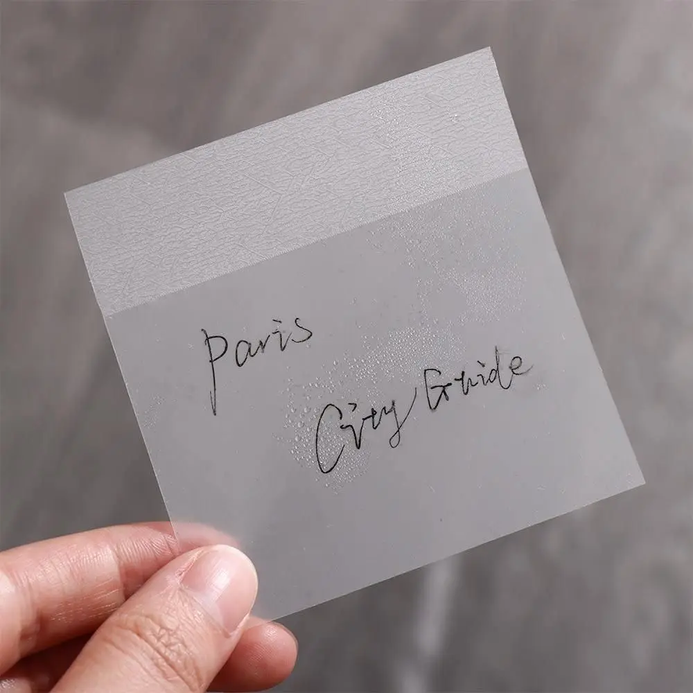 Notebook impermeabile Studenti N volte Cancelleria scolastica Note adesive trasparenti Blocco note in carta trasparente Adesivi in PET