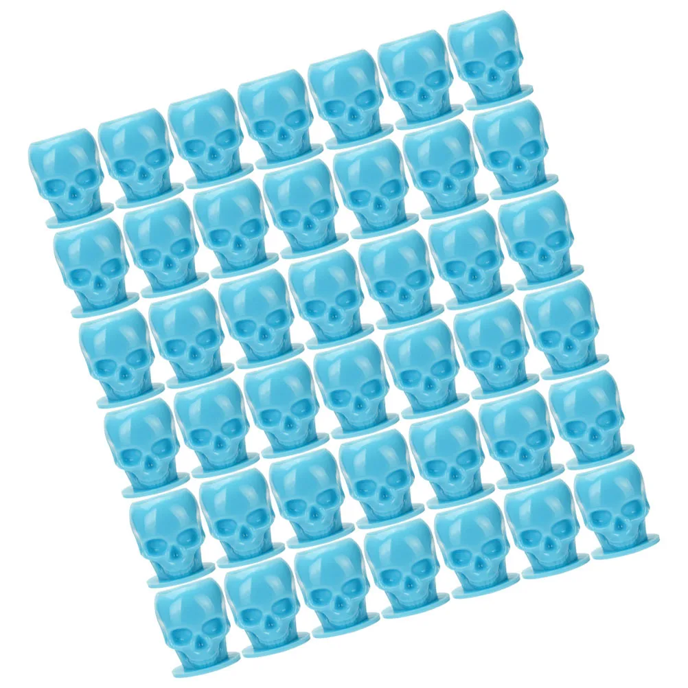

200Pcs Skull Tattoo Ink Cups Small Durable Plastic Pigment Cups Stable Ink Storage Holders Tattoos Pigment Containers