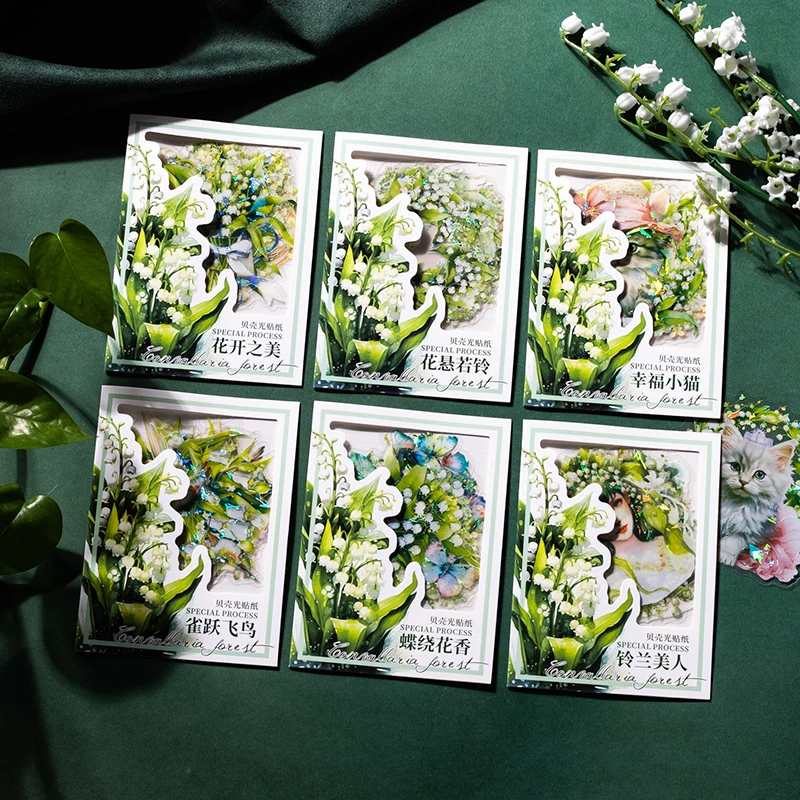 

12packs/LOT Forest of Suzuki series markers photo album decoration PET sticker