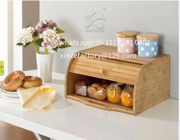 

Customizable chleb Bambusowe przekąski Pudełka do przechowywania drobiazgów Lite drewno Z szufladą Półk