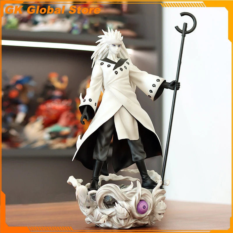 

40cm NARUTO Anime Figure Uchiha Madara Ootutuki Hagoromo Peripheral PVC Model Desktop Decoration Ornaments Birthday Gifts Toys