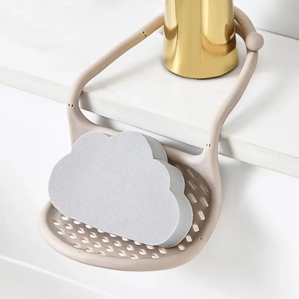 Bendable Sink Draining Rack Creative Hanging Soap Drying Holder Portable Space Saving Sink Sponge Storage Rack