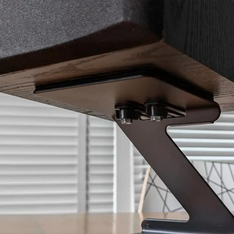 2Pcs Desktop Speaker Stands with Vibration Absorption Pads Bookshelf Speaker Risers Cantilevered Speakers Bracket Holder 