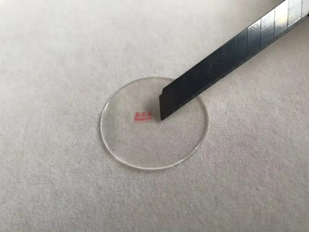 2x FLAT ROUND SAPPHIRE CRYSTAL GLASS 1.2MM THICK FROM 28~32.5MM