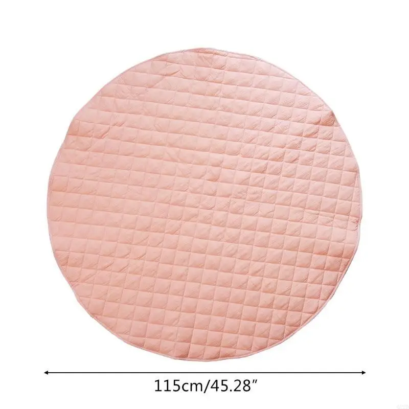 Q22D قابلة للغسل في الغسالة مقاس 45 بوصة وسادة أرضية كبيرة للأطفال للعب في صالة الألعاب الرياضية بطانية قابلة للغسل بلون سادة #6