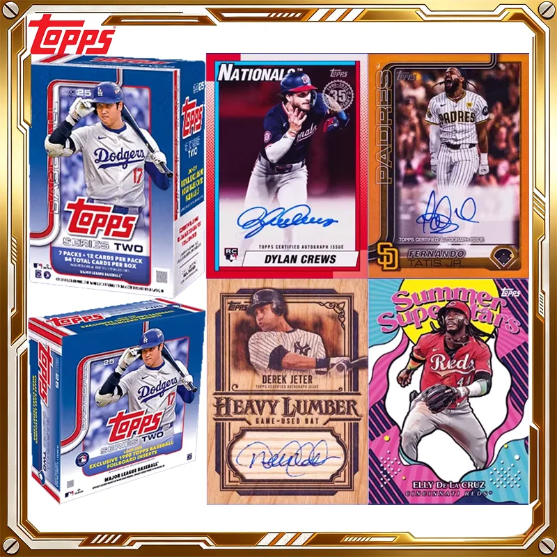 

Набор загадочных коробок с коллекционными карточками MLB серии Topps Baseball 2025: Оригинальные игровые карточки, игрушки, подарки на праздники и дни рождения для мальчиков и девочек