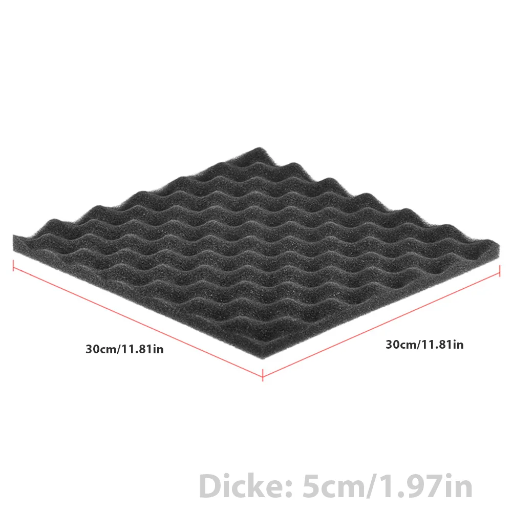 12 قطعة لوحة جدار عازلة للصوت رغوة البولي يوريثين الإسفنج ألواح الرغوة الصوتية 30*30*2.5 سنتيمتر استوديو امتصاص الصوت عزل الضوضاء جزء