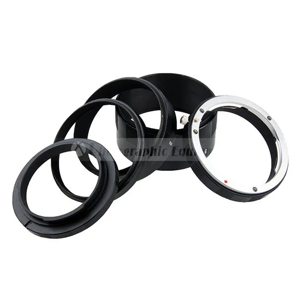 Set di tubi ad anello di estensione macro in alluminio 9mm 16mm 30mm Anello adattatore macro per CANON DSLR 550D 600D 650D 700D 5D MarkII 60D 70D