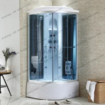 LSIntegral Shower Room Toilet Bathroom Sauna Bath Rectangular with Bathtub Shower