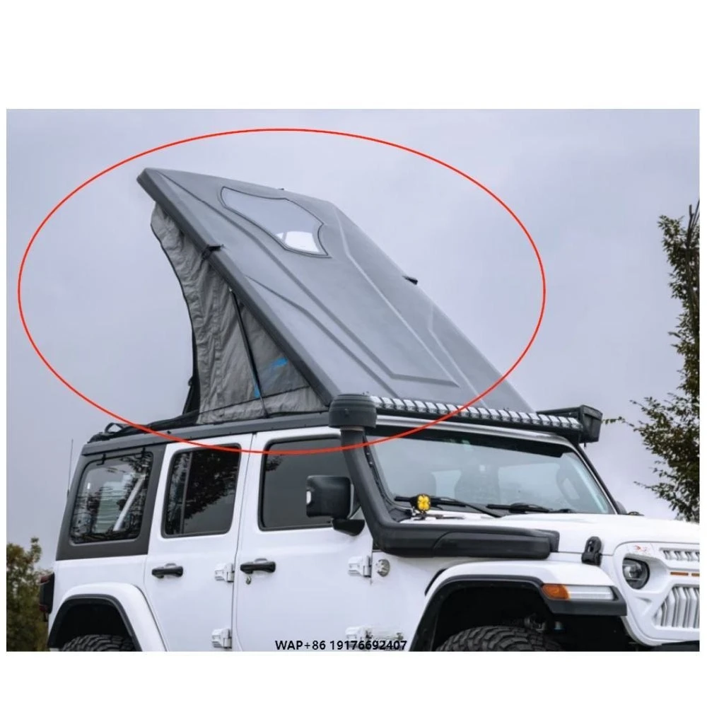 Popular Camping Design Black Complete Hard Top Roof Tent With Mattress for Wrangler JK 2007-2017 JL 2018+ JL2020