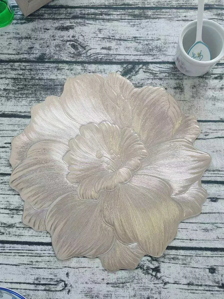 

Декоративный коврик Ele Rose Flower для обеденного стола, термостойкий, нескользящий, подставка под тарелки и миски, защита от нагрева, декоративный коврик под лампу