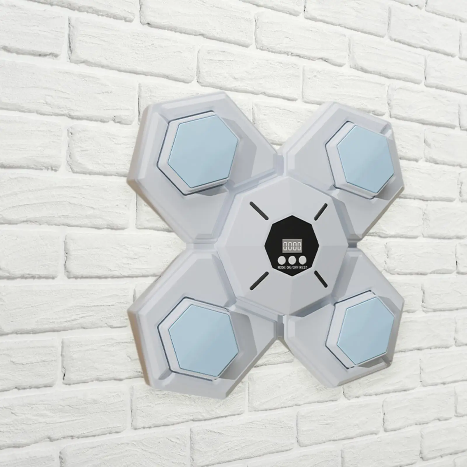 Wall Mounted Electronic Boxing Target Music Punch Pad Adjustable Speed Timing Counting Trainer for Kids and Adults
