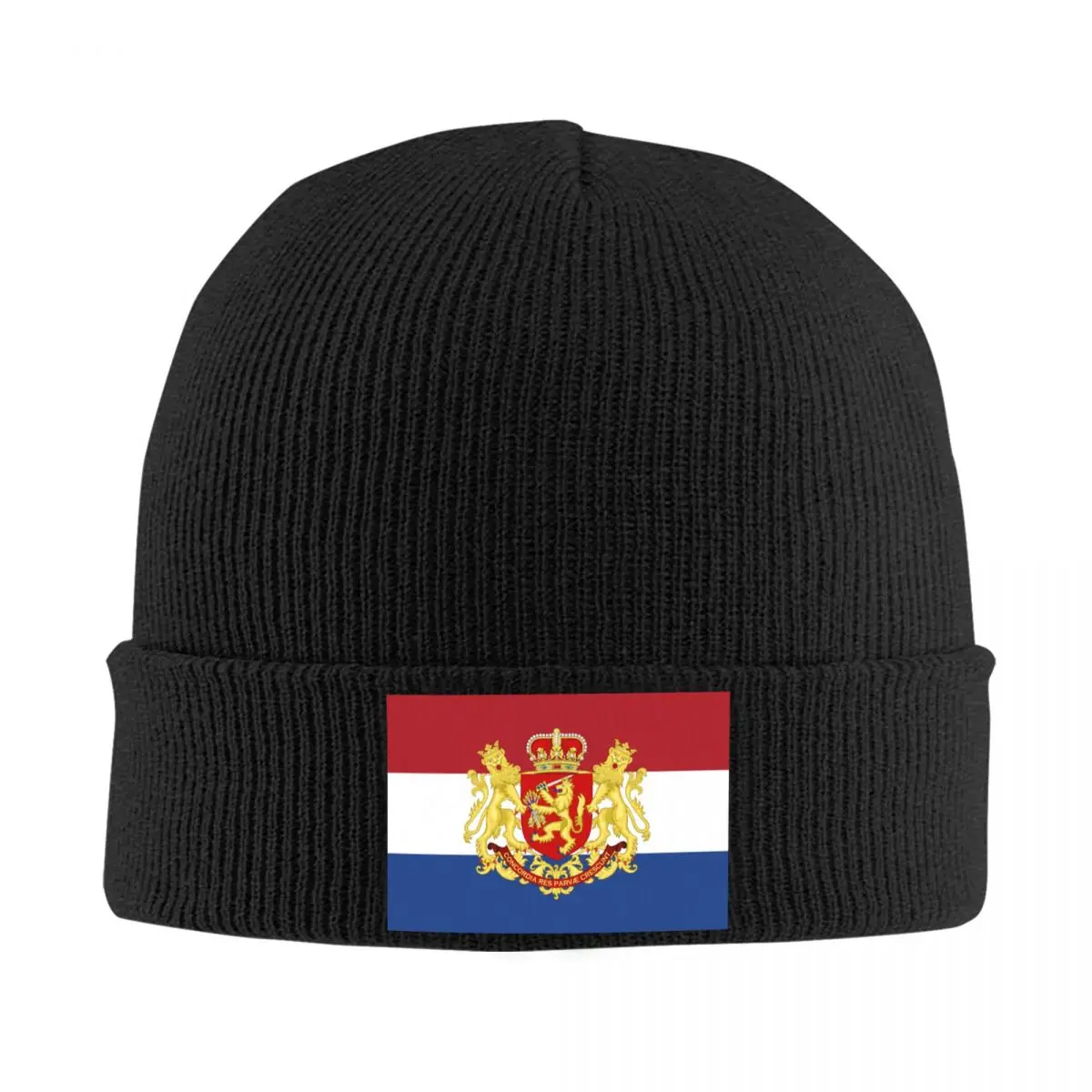 

Custom Netherlands Coat Of Arms Flag Skullies Beanies Caps Men Women Unisex Streetwear Winter Warm Knit Hat Adult Bonnet Hats