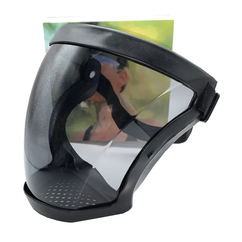 Anti-fog Full Face Shield Kitchen Transparent Shield Home Oil-splash Proof Eye Facial Safety Anti-fog Head Cover Glasses