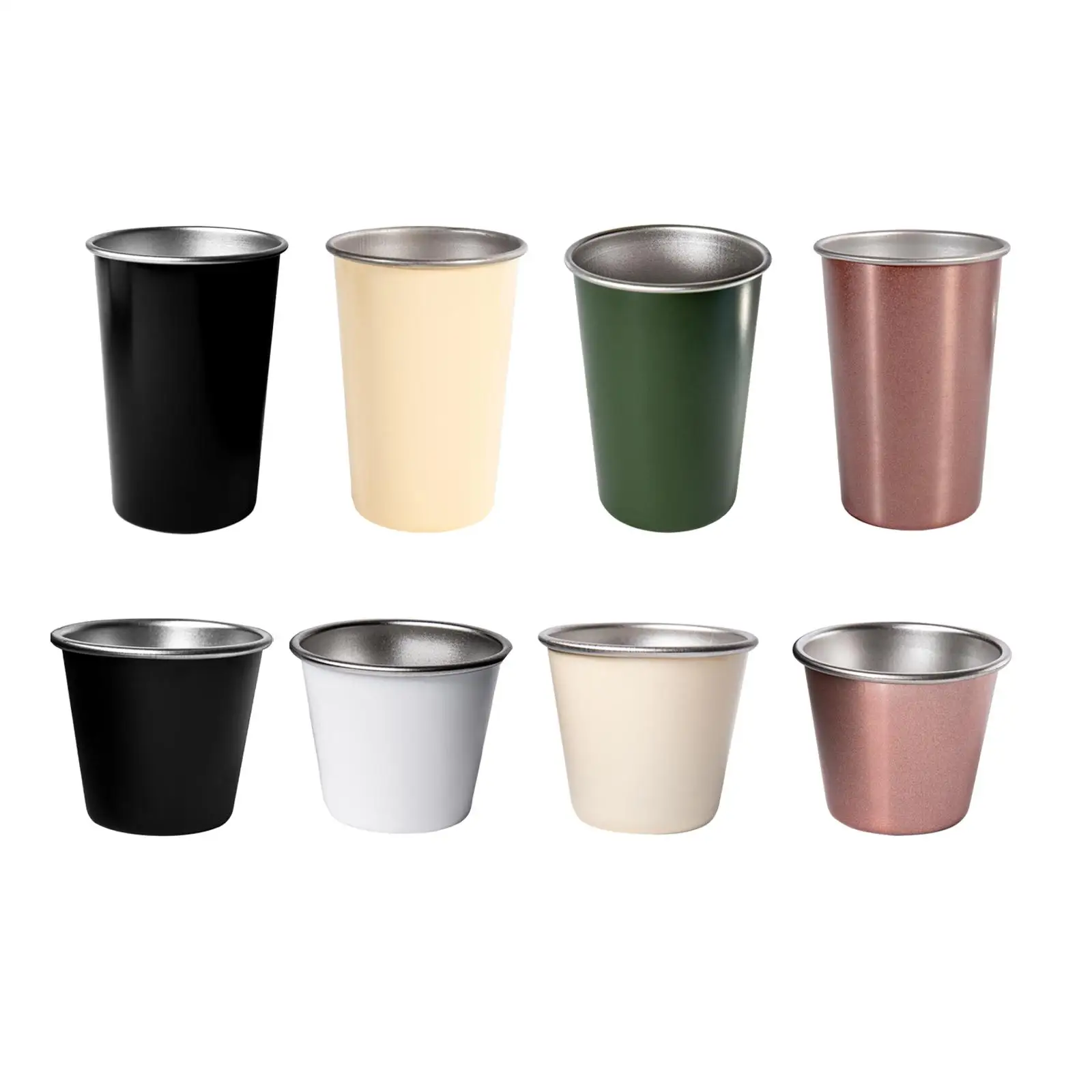 Stainless Steel Cup Stackable Shatterproof Pint Cup Tumbler for Hiking Party