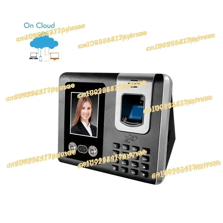 In Stock Cloud Software Employee Time Clock Wifi Fingerprint Biometric Face Reader Machine Attendance Network