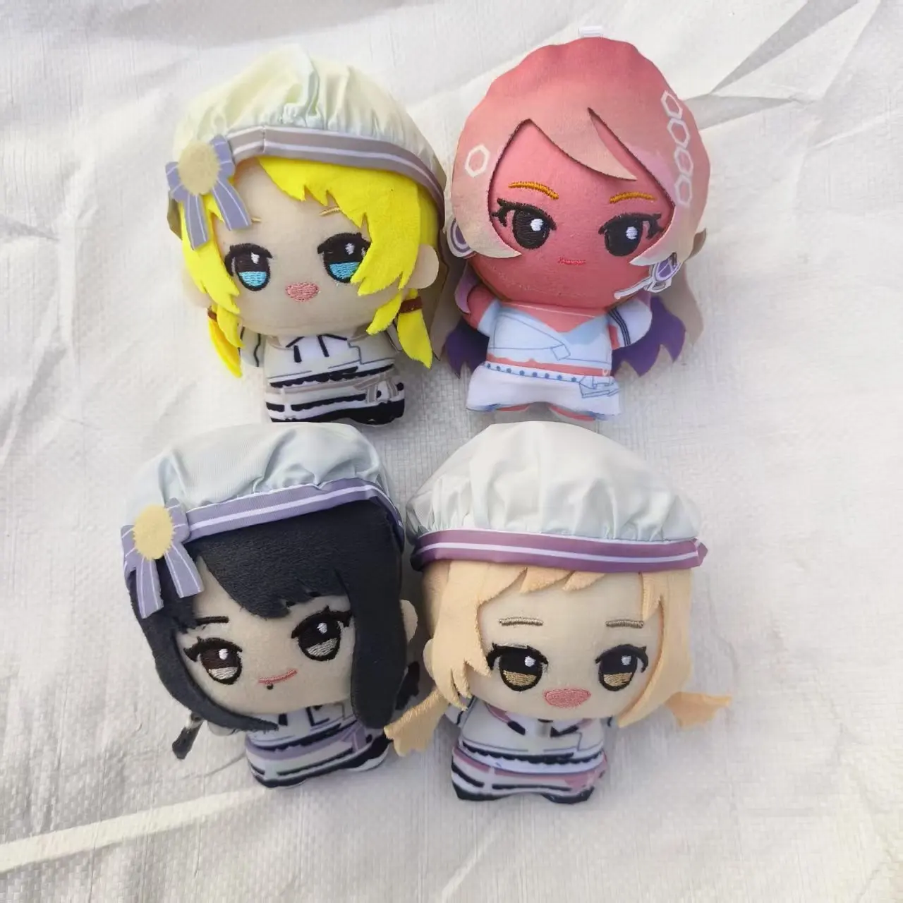 10cm School Idol Master Plush Cartoon Anime Plushie Ume Hanami Hiro Shinosawa Stuffed Figure Model Room Decor Toys Doll Kid Gift