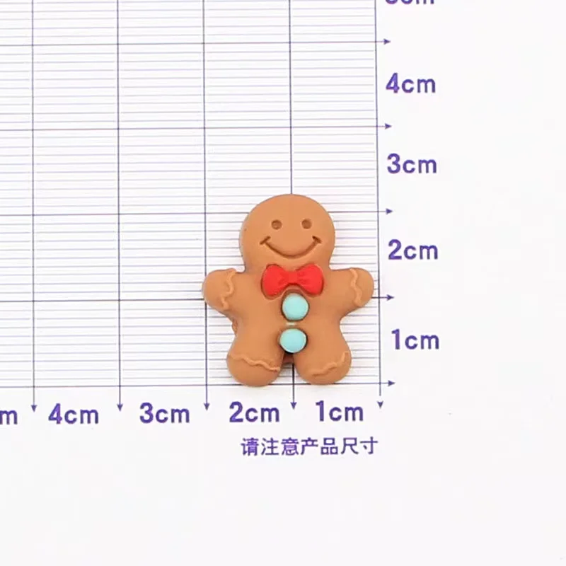 10pcs Cartoon Gingerbread Man Cute Charms For Pendant DIY Earrings Necklace Jewelry Accessories Finding