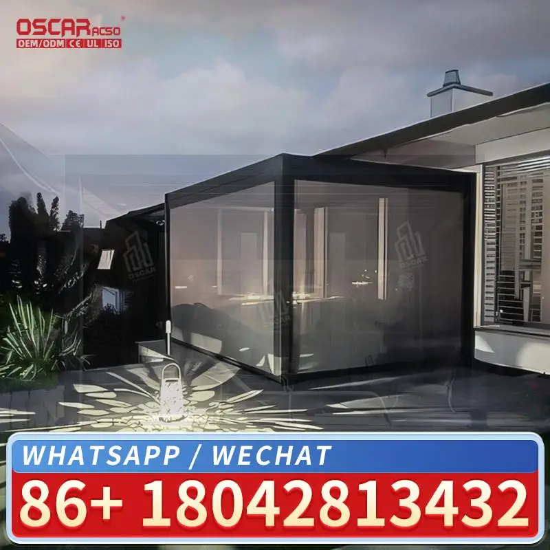 

Patio Louvers Roofing Systems Aluminium Gazebo Commercial Pergola Outdoor Cover for Restaurant Courtyard Garden Louver Pergola