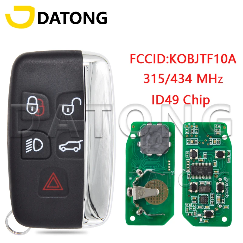 Datong World Car Remote Key For Land Rover Range Rover Evoque Freelander Discovery4 ID49 Chip 315MHz 434MHZ Keyless Entery