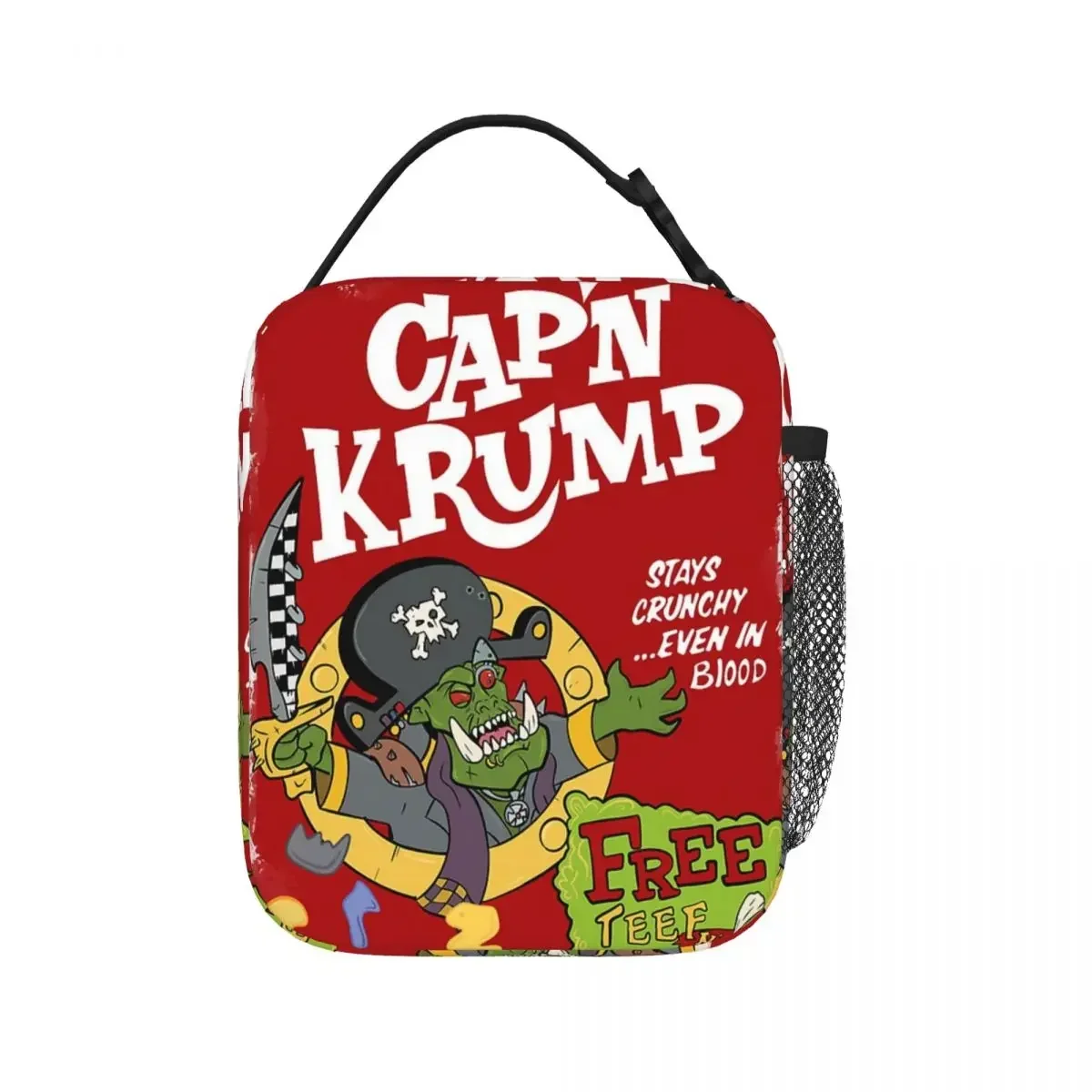 Warhammer Cap'n Krump Insulated Lunch Bags Waterproof Picnic Bags Thermal Cooler Lunch Box Lunch Tote for Woman Children School