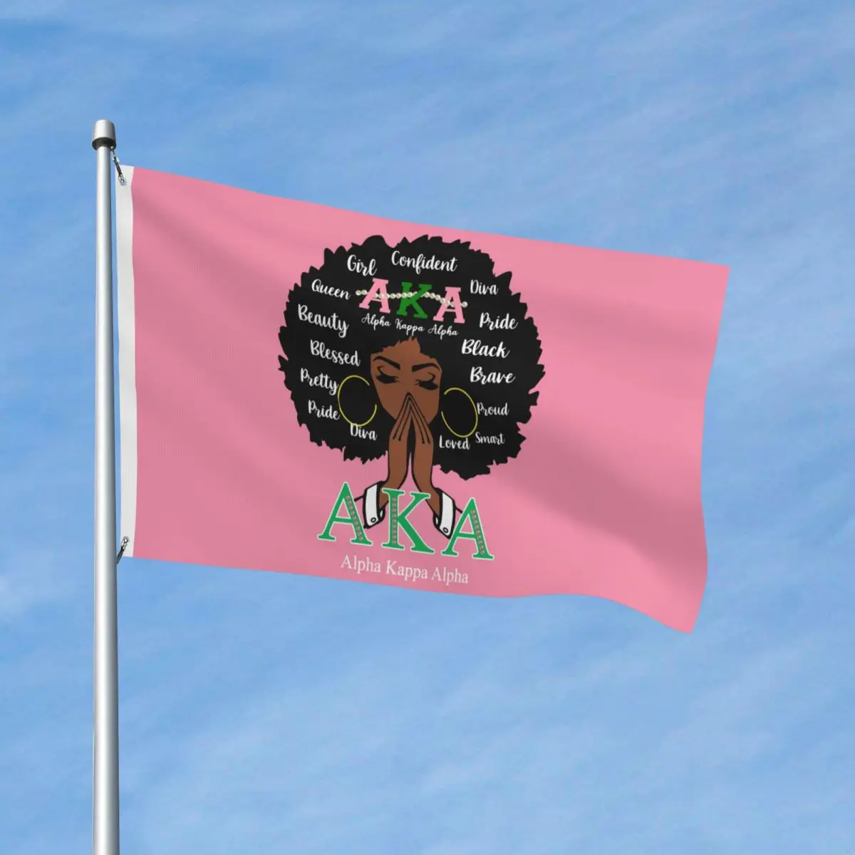 Alpha Sorority Kappa Alpha AKA Double-Sided Flag for Home Party Garden Indoor Outdoor Flags Decoration Banner