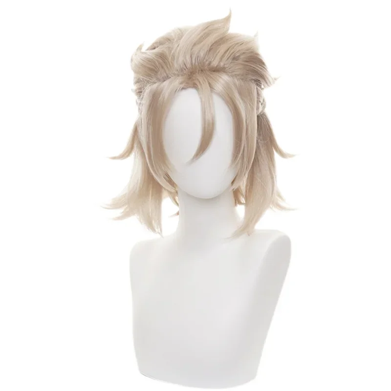 

Genshin Impact Albedo Косплей Парик Плетеные Короткие Волосы Бежевый Бледно-Блондин Термостойкие Синтетические Рождественские Игры Ролевые Игры Взрослые