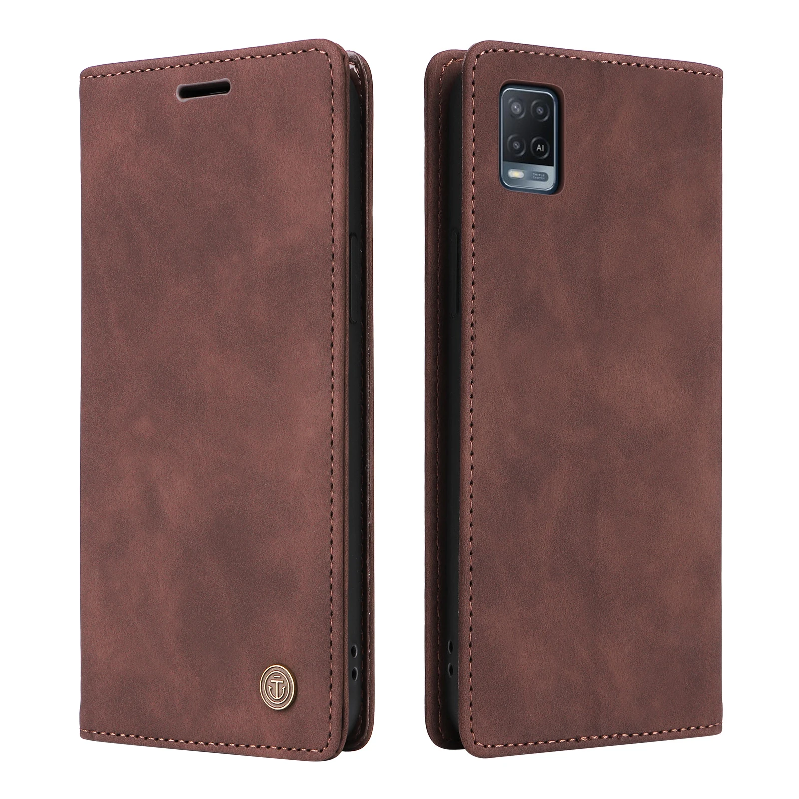 Leather Wallet Case For OPPO A52 A72 A53 A54 A74 A94 A57 F19 A95 A33 A36 A76 A96 Reno 5 6 Find X3 Lite Flip Stand Phone Cover