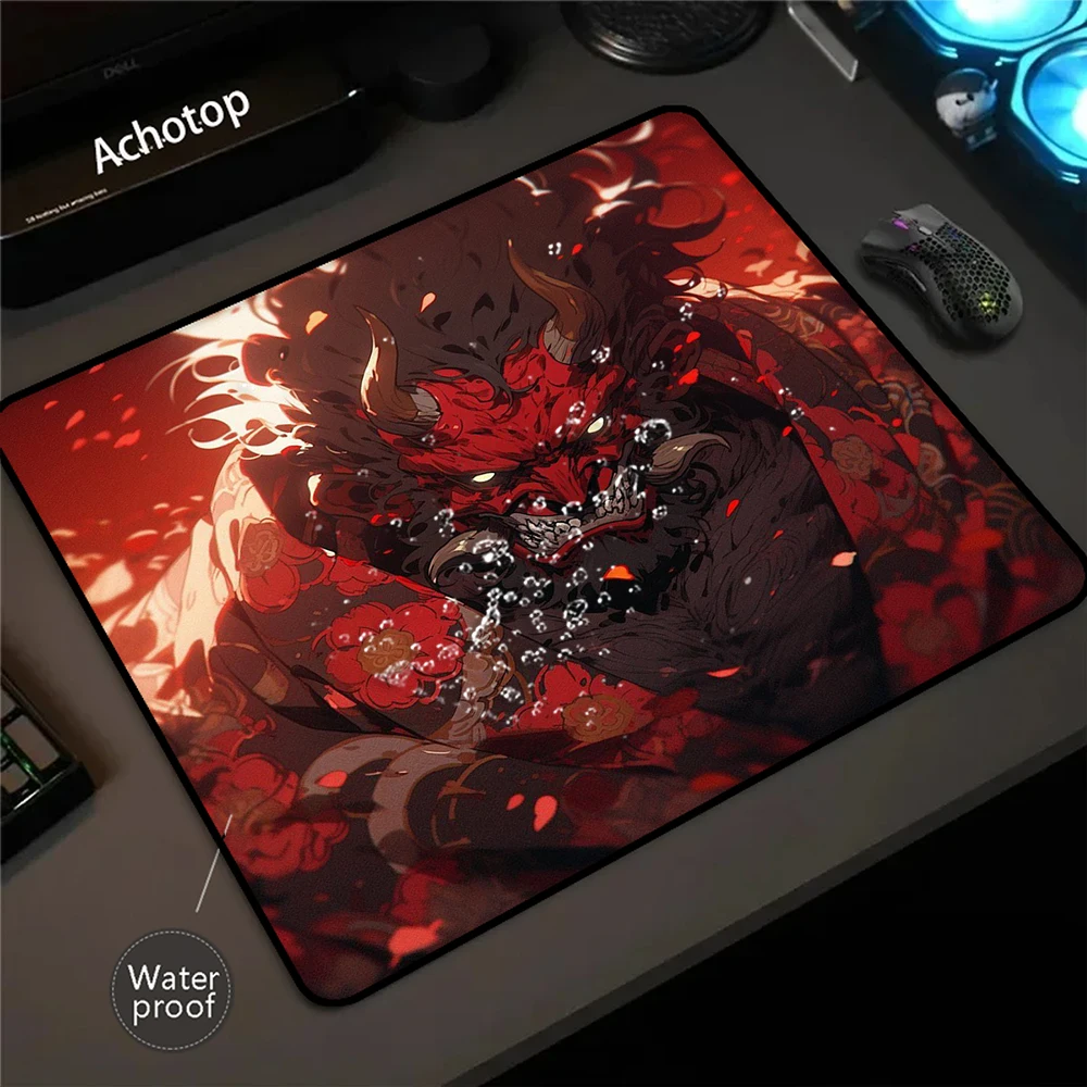 Japanese Oni 100% Waterproof Computer Game Mousepad 40x45cm Mouse Pad Gaming Mouse Mat Speed Keyboard Pads Rubber Desk Mat