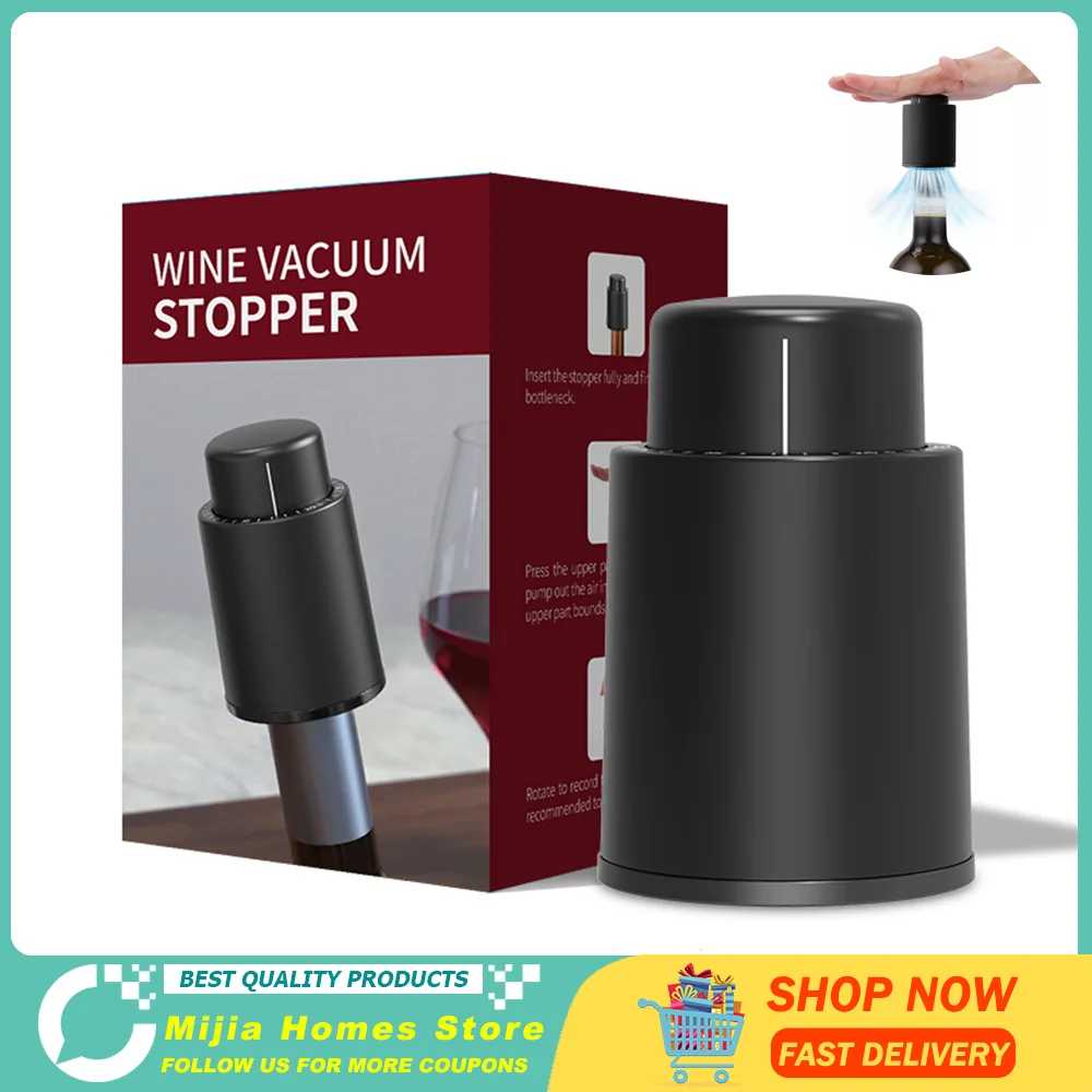 Plastic Vacuüm Wijnfles Stopper Verzegelde Opslag Vacuüm Geheugen Wijn Stop Wijn Kurken