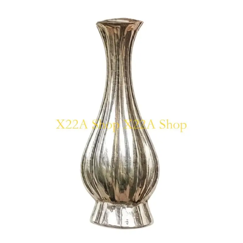 Unique Trendy Floral Vase Pin Alloy Brooch For Women Elegant Outfit Enhancer