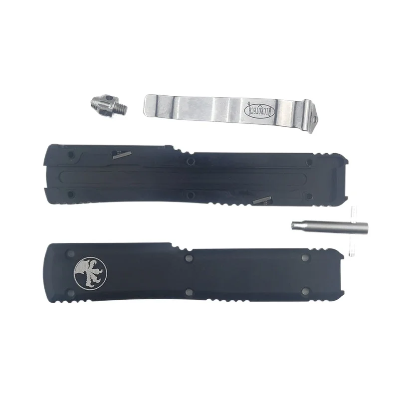 Hot Micro UT85 Aluminum Alloy Handle Camping Fishing Tool OTF Tool D2 Steel EDC Pocket Knife Parts