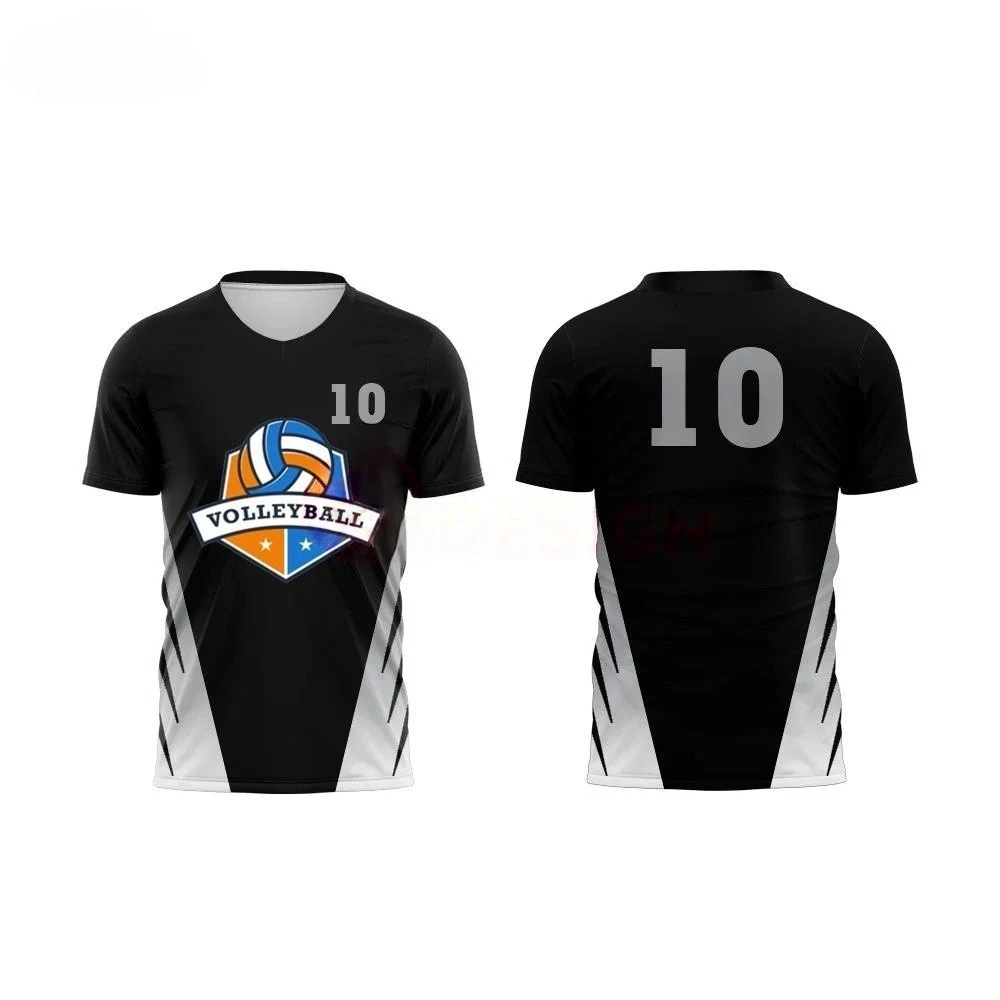 Afbeelding 7: Heren T-shirt met 3D-volleybalprint Sneldrogend Sportkleding met korte mouwen voor buitentraining Op maat gemaakte comfortabele herenkleding