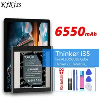 KiKiss High Capacity 6550mAh Replacement Battery for ALLDOCUBE Cube Thinker I35