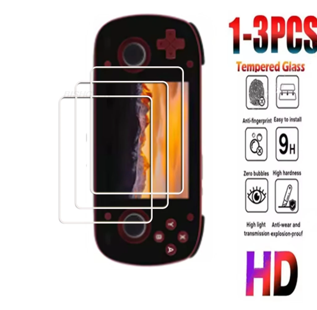 1-3PCS  9H HD Tempered Glass For Retroid Pocket Mini 3.7”PocketMini RPMINI Player Games Console Screen Protector Cover Film