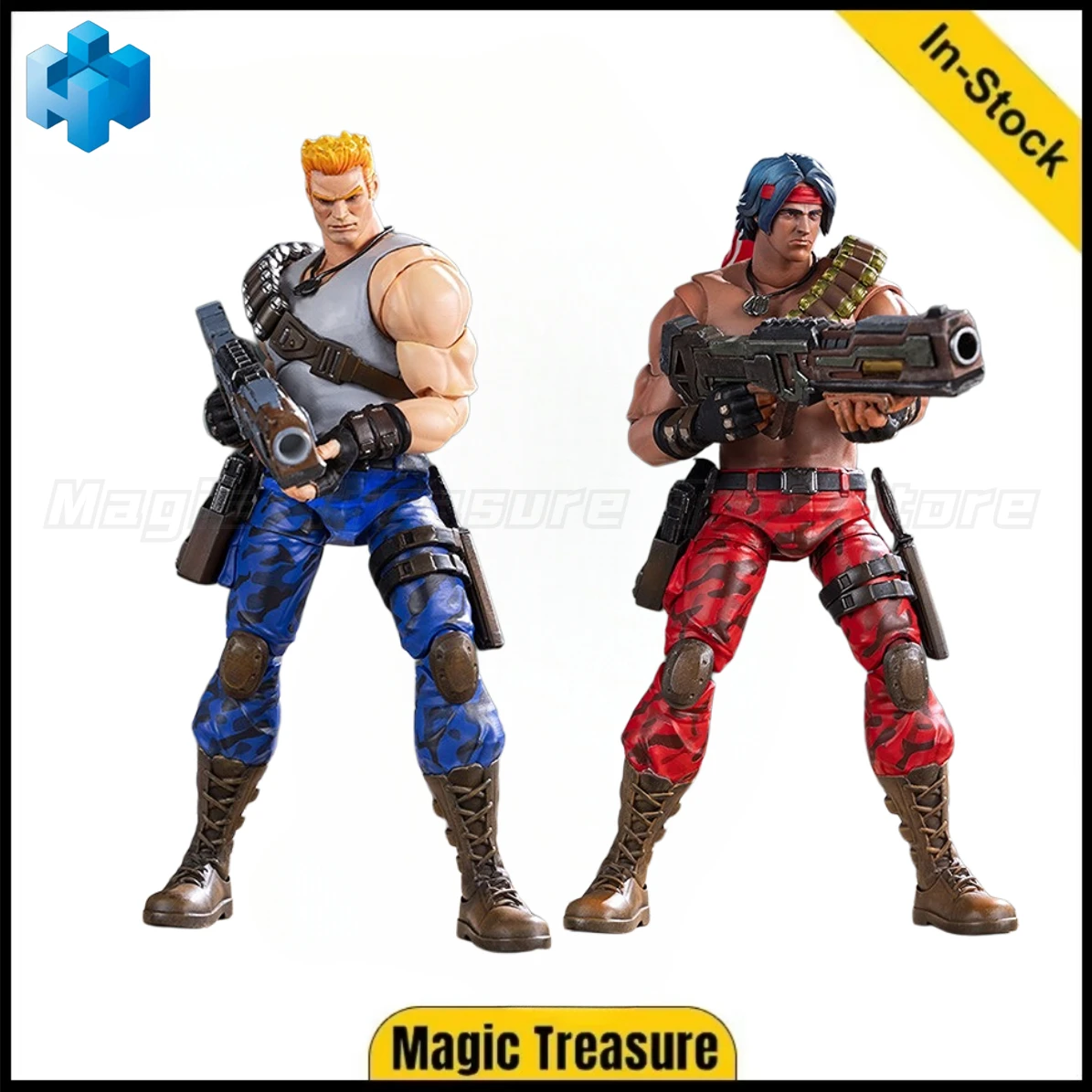 【In Stock】Original HIYA Contra: Operation Galuga Lance Bean/Bill Reze 1/12 Action Figure Ornament Gift Toy