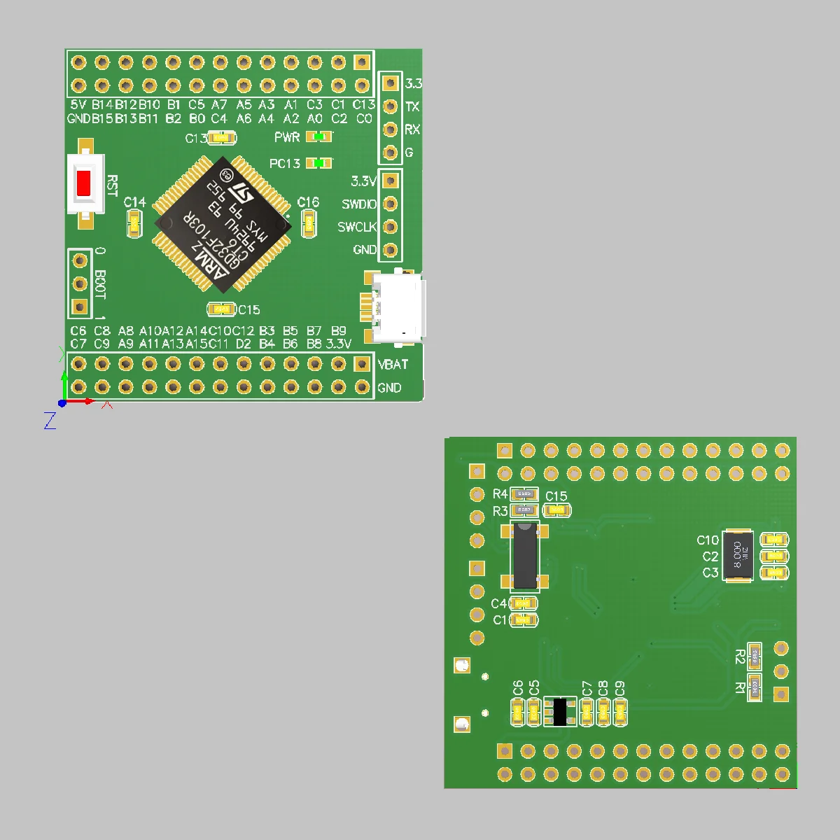 1 шт. GD32F103RCT6 замена основной платы RCT6 STM32 макетная плата GD32F103 минимальная оценка системы M3
