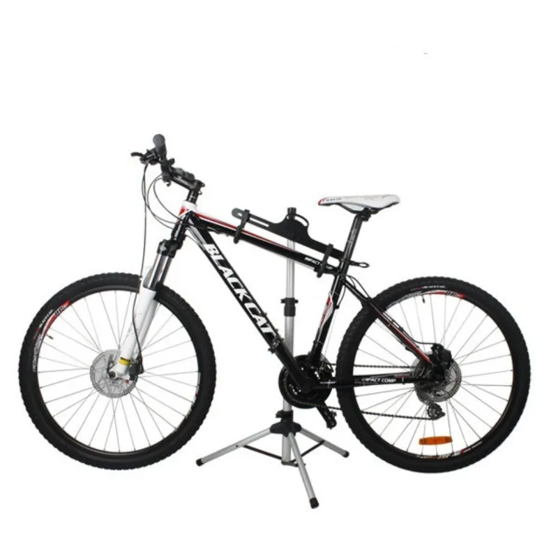 

Стойка для ремонта велосипедов из алюминиевого сплава, треугольная вертикальная парковочная стойка, телескопическая подставка для велосипедов, стойка для ремонта велосипедов