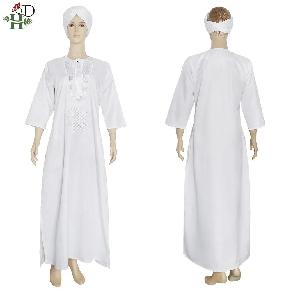 فساتين عمامة للنساء فستان ماكسي أفريقي لامع موضة إسلامية حجاب أبيض عباية ملابس حفلات للسيدات قفطان بوبو 2022