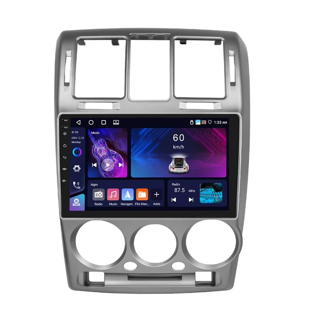 Podofo Android 9 ''Autoradio Voor Hyundai Getz 2002-2006 Multimediaspeler Spiegel Link 8 128G Carplay Android Auto Gps Wifi 4G - afbeelding 2