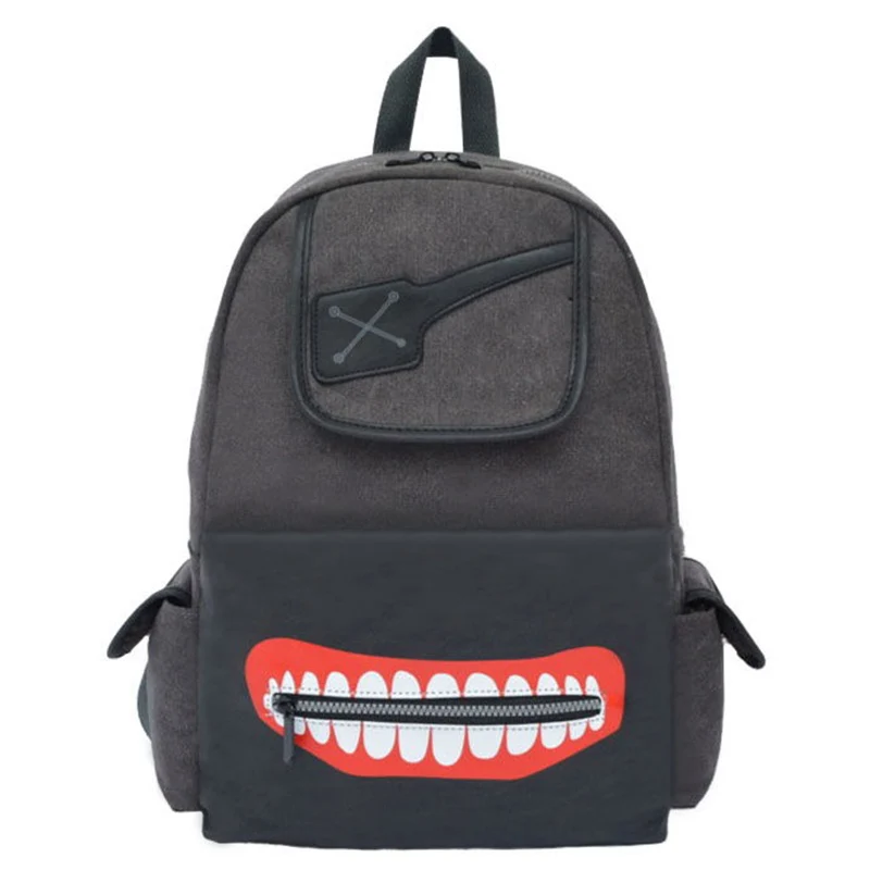 

Breathable mesh, 32×42×13cm Black, Tokyo Ghoul, Student Kids Teens School Bags, Large Capacity Anime Backpacks Girls Boys