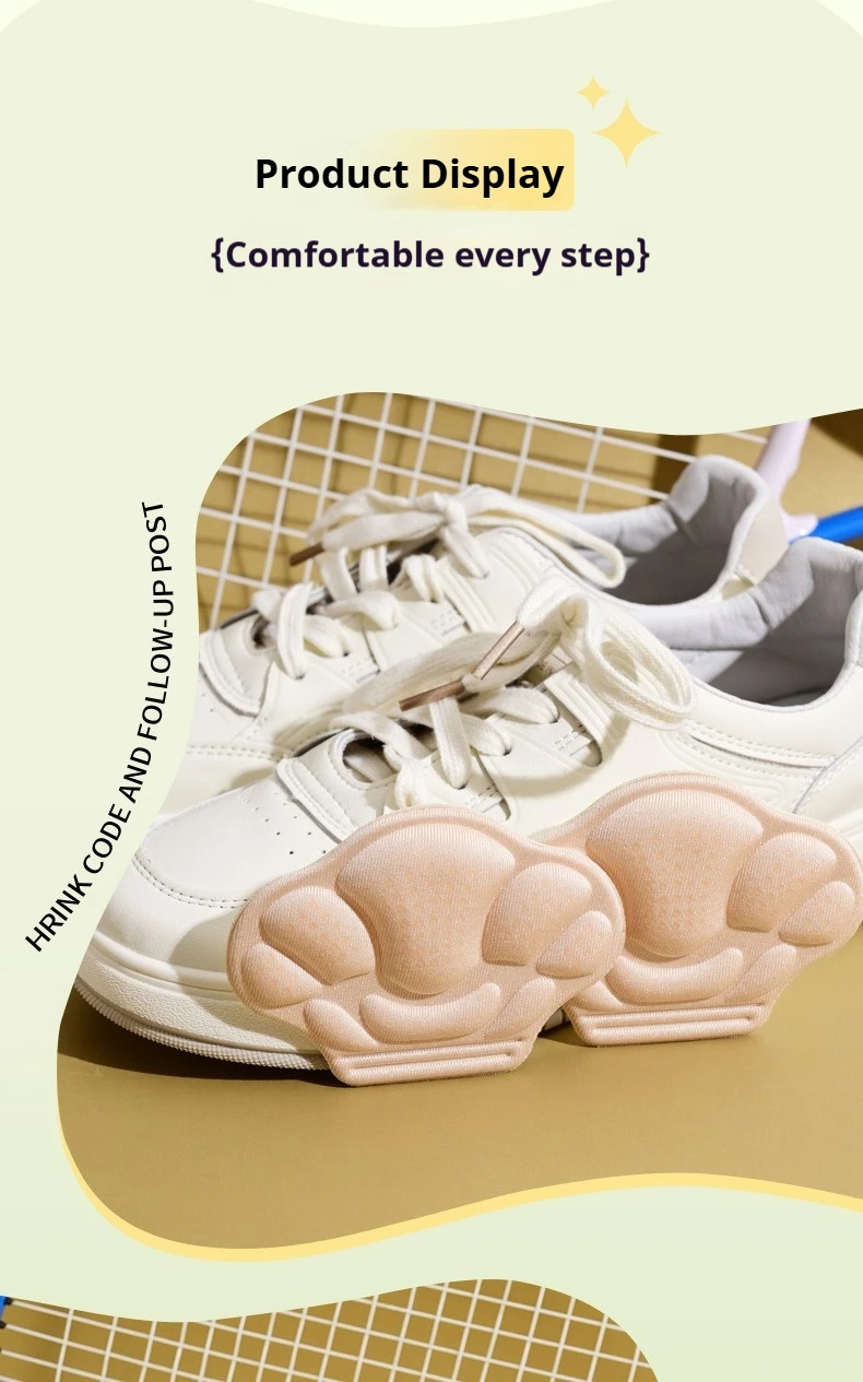 Fersengriffe für Schuhe mit losen Fersen, Fersenkissen, Anti-Blasen-Ferseneinlagen, Schuhgrößenverkleinerer, Ferseneinlagen für Sneaker und High Heels – Detail 12