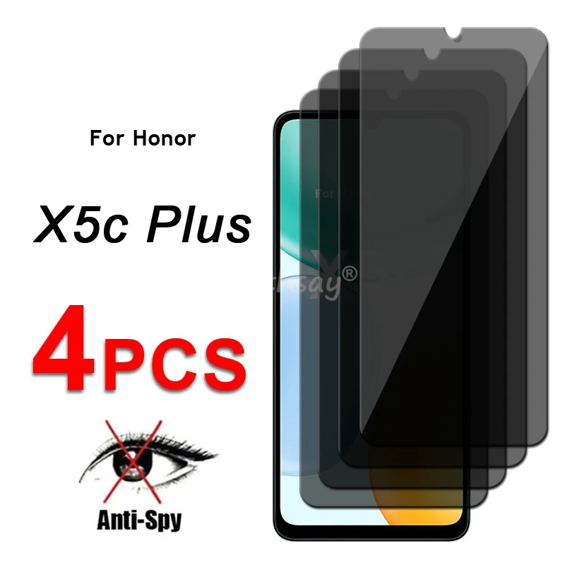 Privacy Screen Glass For Honor X5C Plus Glass Anti-Spy Protect Screen Honor X5C Plus Tempered Glass Honor X5C Plus Tempered Film