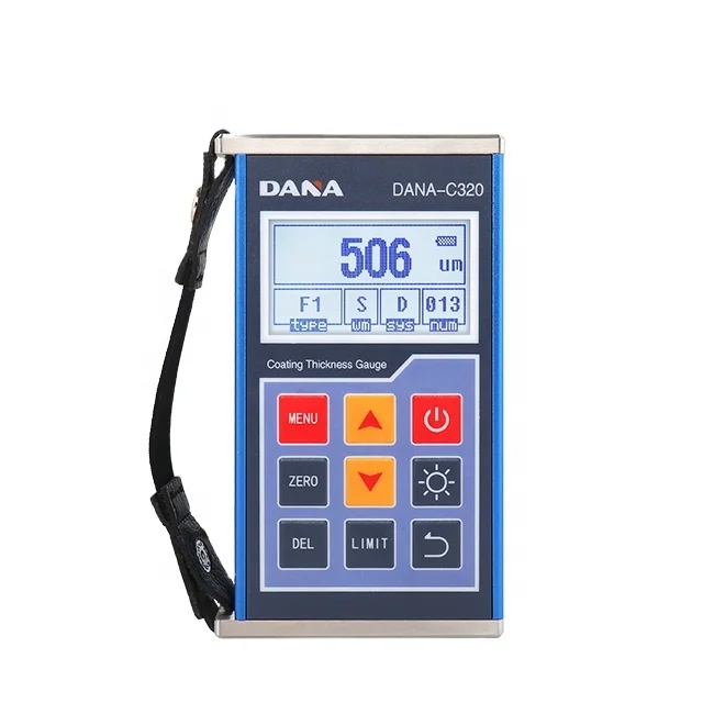 DANA-C320 Coating Thickness Gauge Car Paint Film Measuring Instrument 0-1250um MFE/NFE Hot Sale High Precision Electronic