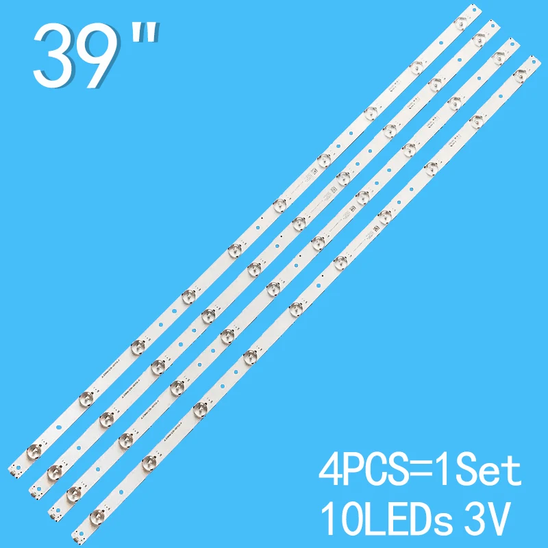 790mm 4pcs/lot LED bar light strips for 40 inch TV JL.D395A1235-057CS-F 4C-LB400T-MS3 JL D395A1235 057CS F 4C LB400T substitute