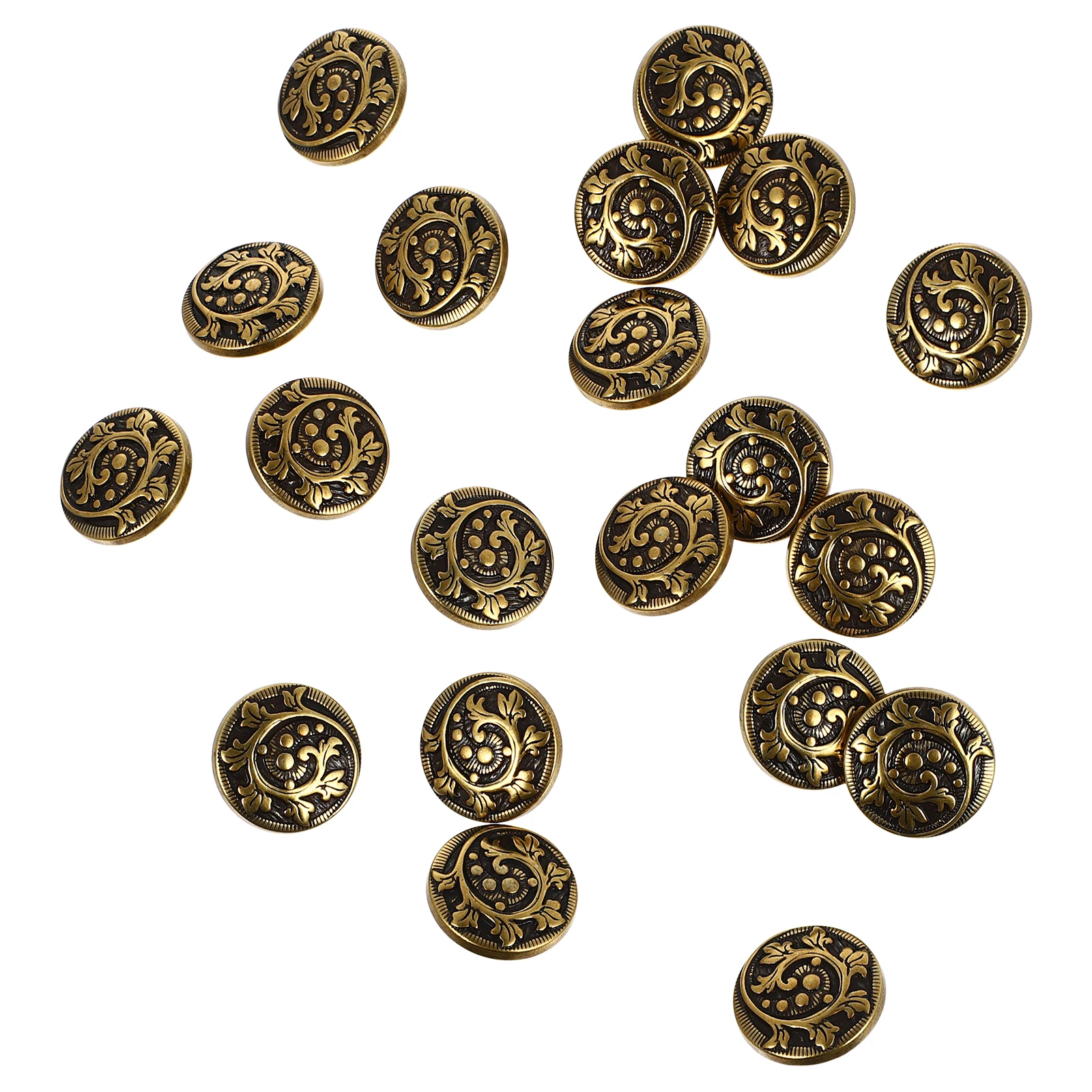 

20pcs Retro Alloy Sewing Buttons for Shirts Hats Suits Sweaters Clothes Decorations Durable Practical DIY Set Coat Buckles