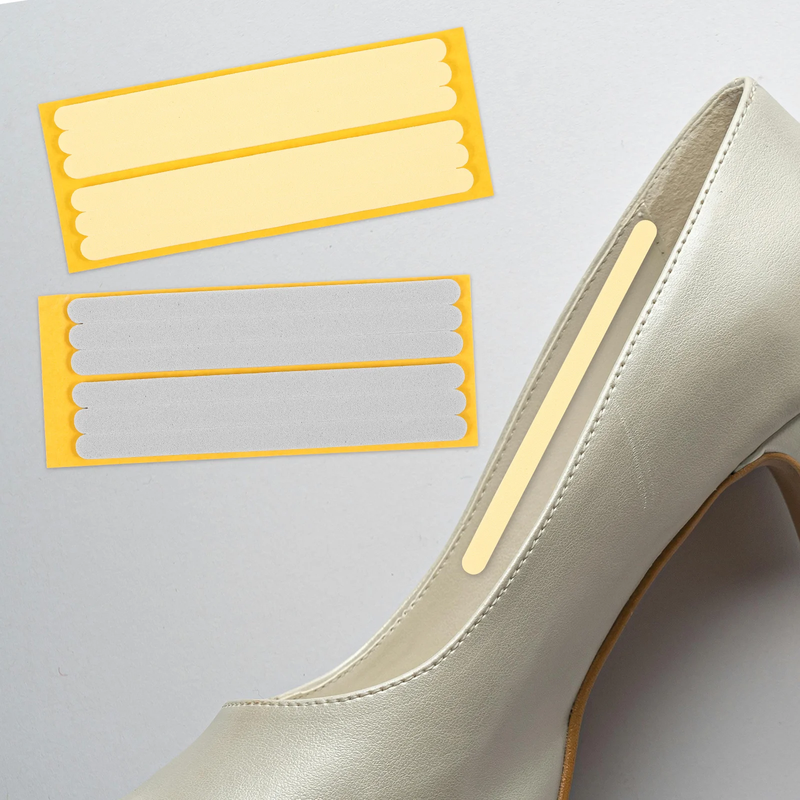 2 Sheets Heel Cushion Inserts for Women Shoes Soft Foam Heel Protectors Anti Slip Wear Resistant Pads for High Heels Casual