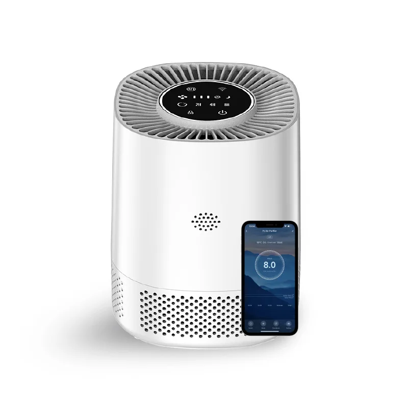 Bedroom Air Purifier Desktop Desktop Touch wifi Smart Air Purifier Three-stage Filtration System Can Remove Pet Hair Dust Smoke