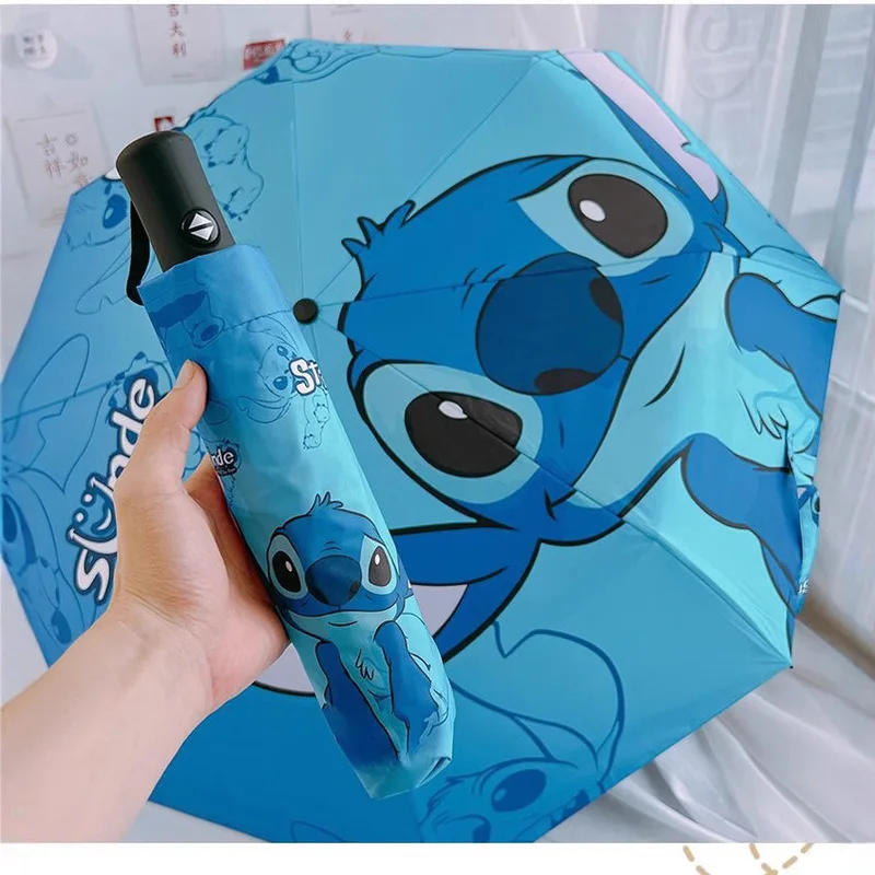 

Disney Cartoon Automatic Folding Umbrella Uv Protection Sunshade And Rainproof High Aesthetic Value Cute Sun Umbrella